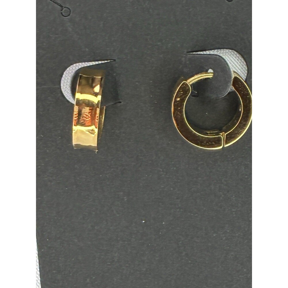 Gold Tone Hoop Earrings Fashion Every Day Brass Nickel Free